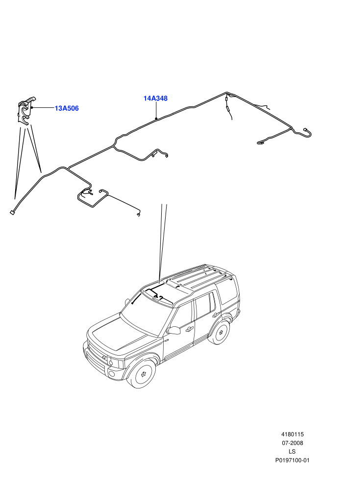 Electrical Wiring - Body And Rear (With 2 Seat Configuration)(Commercial,Roof)((V)TO9A999999)