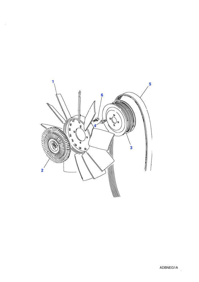 Cooling Fan & Belt (2.5L I4 300 TDi Diesel Turbo LR)