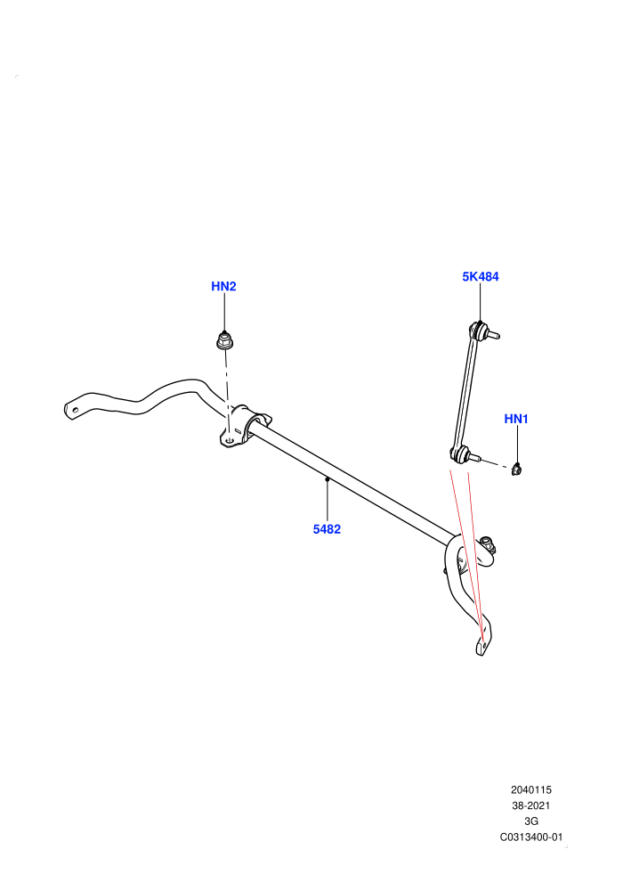Front Cross Member & Stabilizer Bar (Itatiaia (Brazil))(Stabilizer Bar)