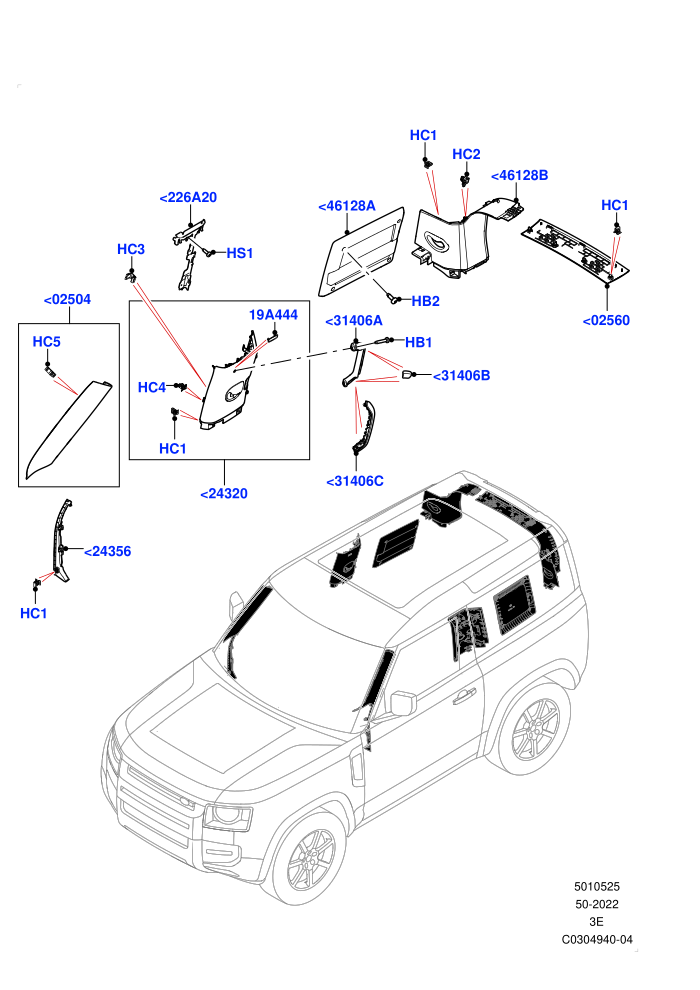 Side Trim (Short Wheelbase)(Upper)