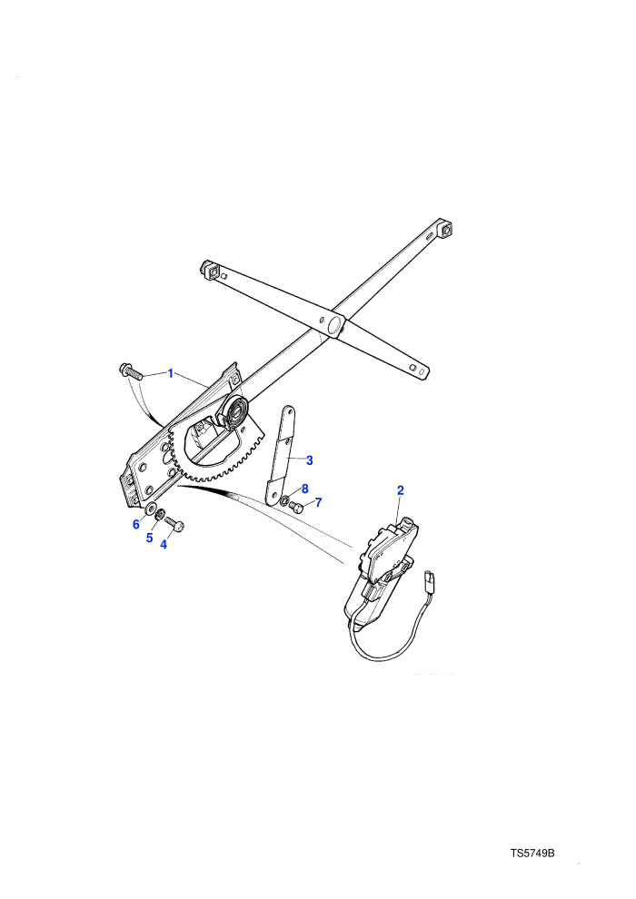Window Regulators Front (2 Door Station Wagon)