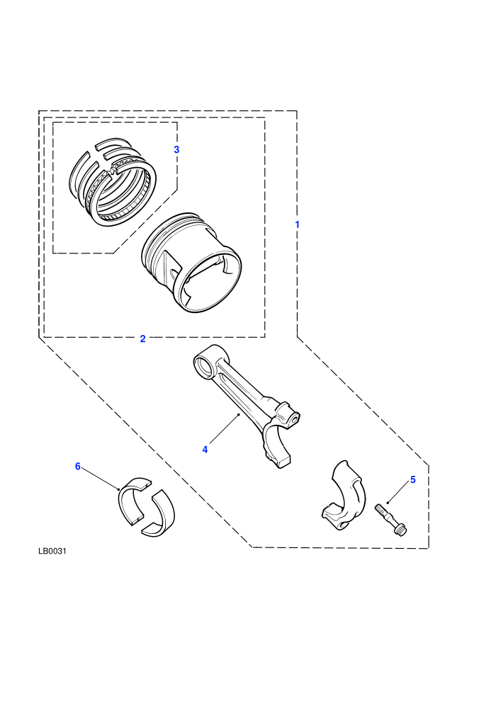 Pistons & Rings (1.8L 4 Cyl K Series Petrol)