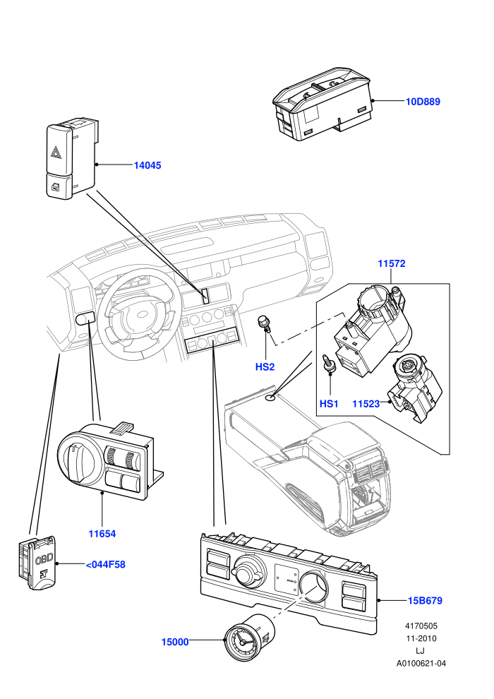 Instrument Panel Related Parts ((V)TO6A999999)