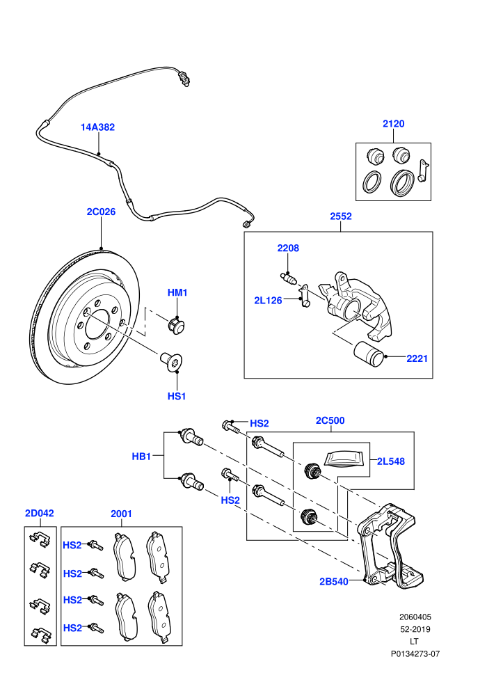 Rear Brake Discs And Calipers ((V)TO9A999999)