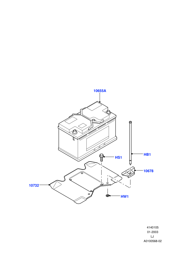 Battery And Mountings ((V)TO9A999999)