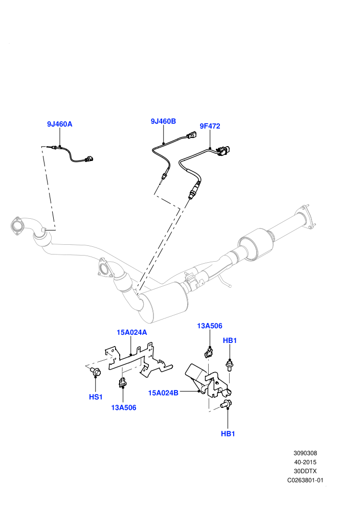 Exhaust Sensors And Modules (3.0 V6 Diesel,Euro Stage 4 Emissions)((V)FROMAA000001)