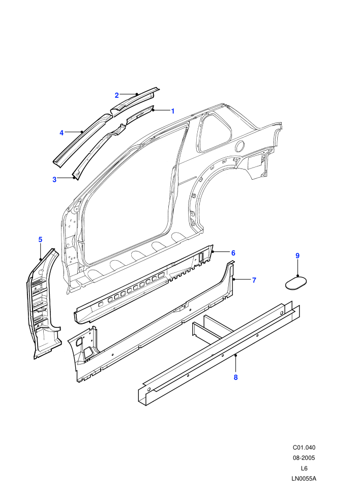 Front Inner Bodyside Panels (3 Door Soft Back/Hard Back)