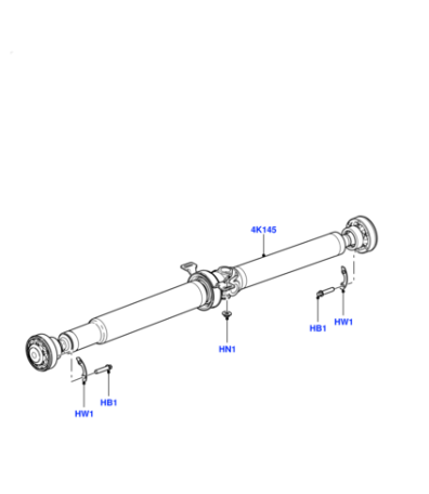 TYF500020 LAND ROVER Скоба креления кардана