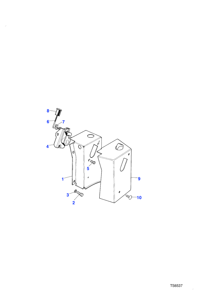 Rear Assembly-Release Mechanism (4 Door Station Wagon)