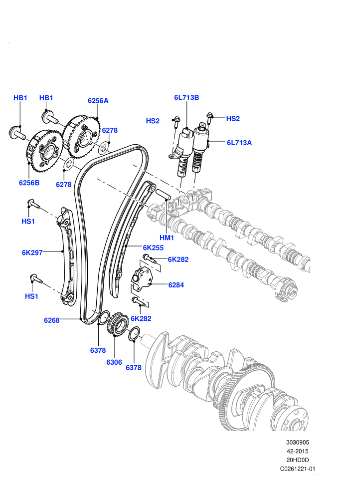 Timing Gear (2.0L 16V TIVCT T/C 240PS Petrol,Changsu (China))((V)FROMEG000001)