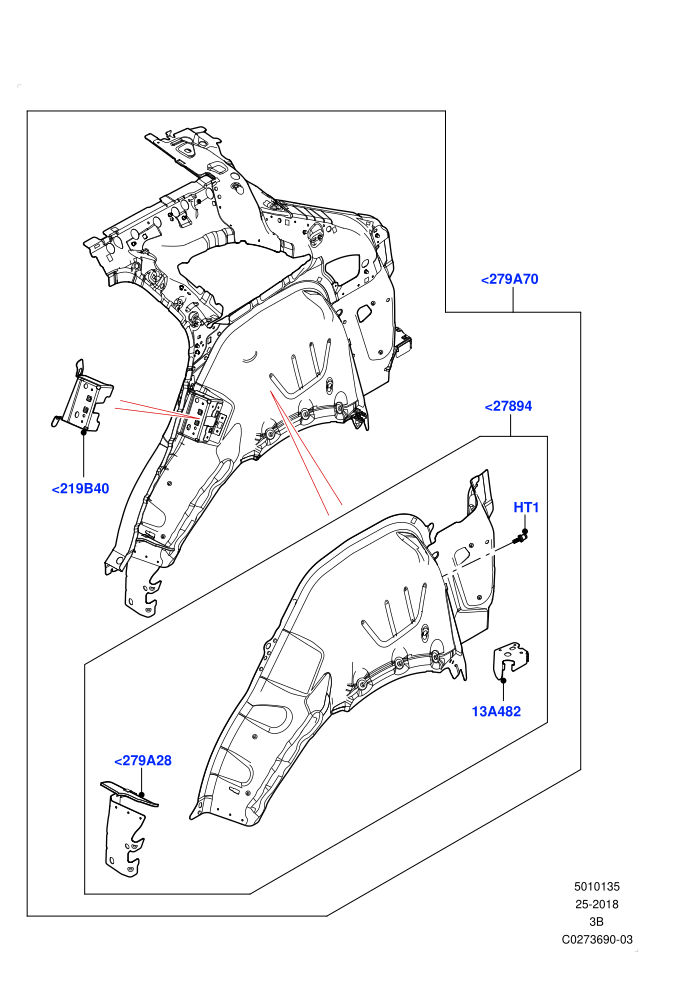 Side Panels - Inner (Inner - Rear,Middle - Rear)