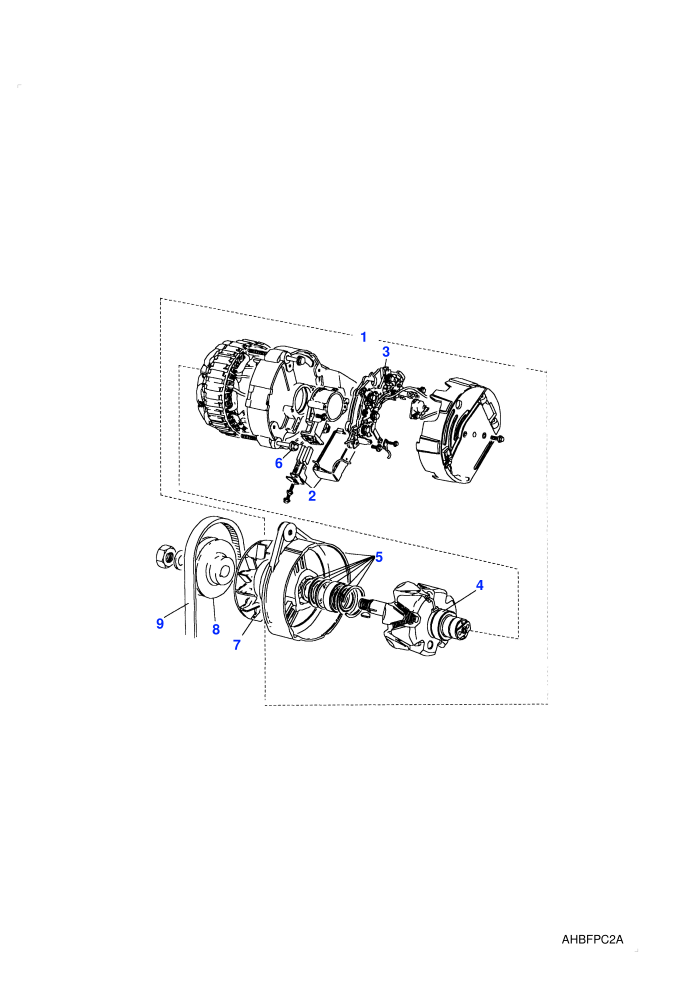Alternator (2.5L 4 Cyl L/R Petrol,Less Air Conditioning)