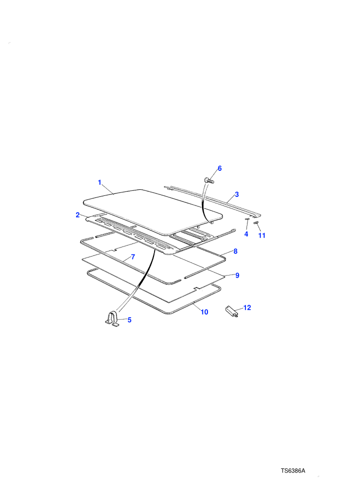 Roof Panel And Seals (With Sunroof)