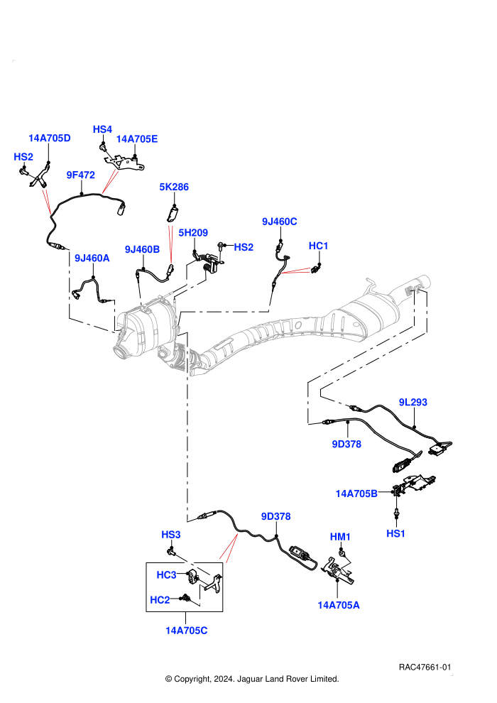Exhaust Sensors And Modules (3.0L AJ20D6 Diesel High,EU6D - Final (Diesel) Emission,EU6E EA Emission,J-WLTP Emission,L7 Emission - Brazil,Long Wheelbase,Standard Wheelbase,ULEV 125 Emission)(Nitra Plant Build)((V)FROMM2000001)