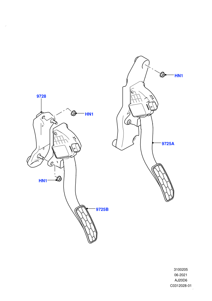 Accelerator/Injection Pump Controls (3.0L AJ20D6 Diesel High)