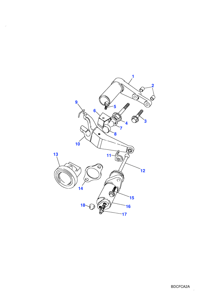 Clutch Release Mechanism (Manual Transmission,V8 Petrol)
