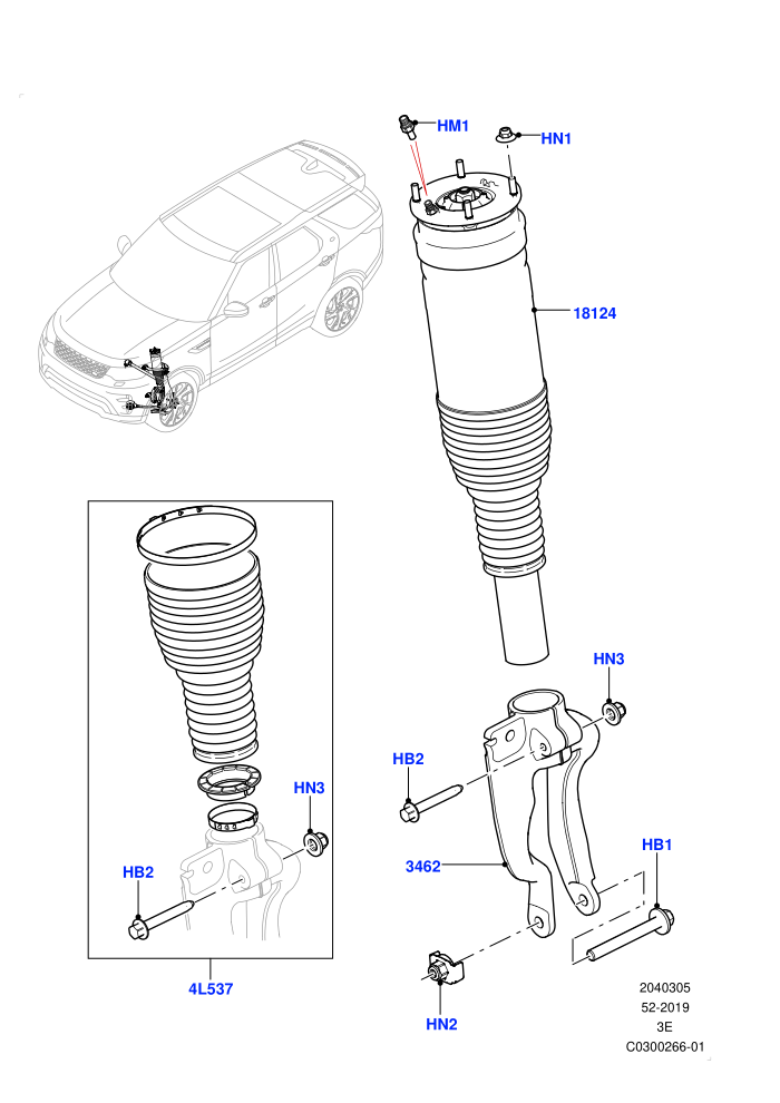 Front Suspension Struts And Springs (With Four Corner Air Suspension)