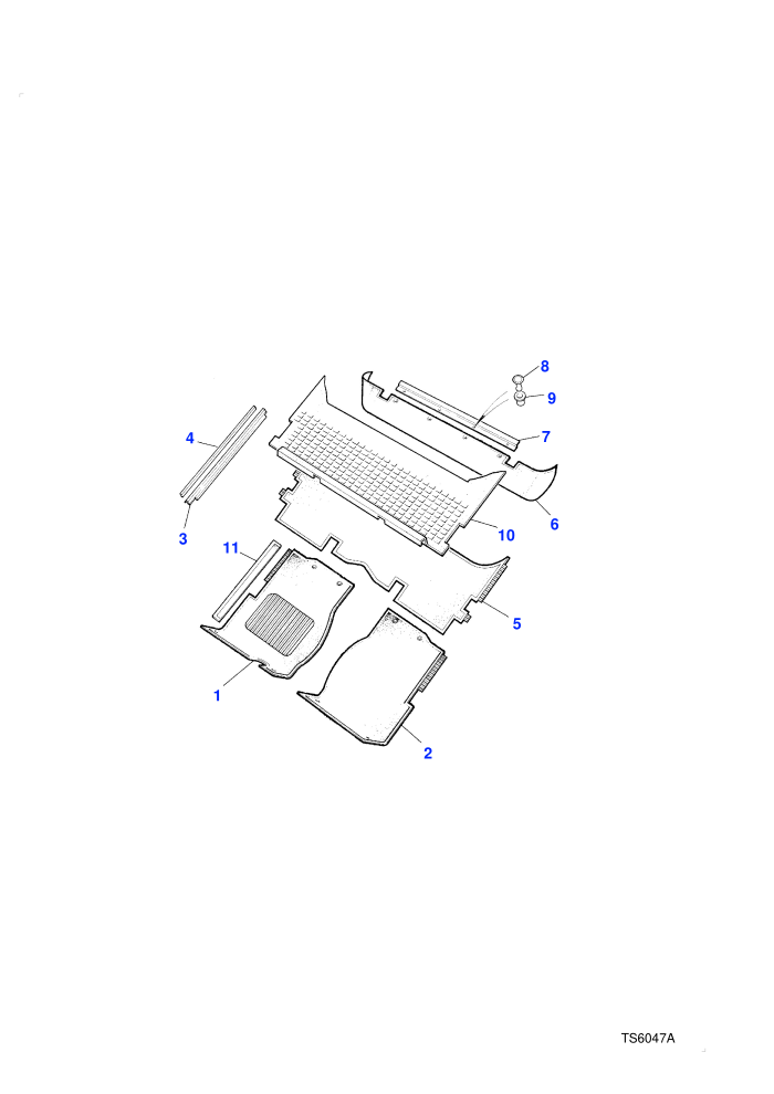 Carpets-Front Floor-To (V) DA296636 (2Dr) & (V) DA299851 (4Dr)