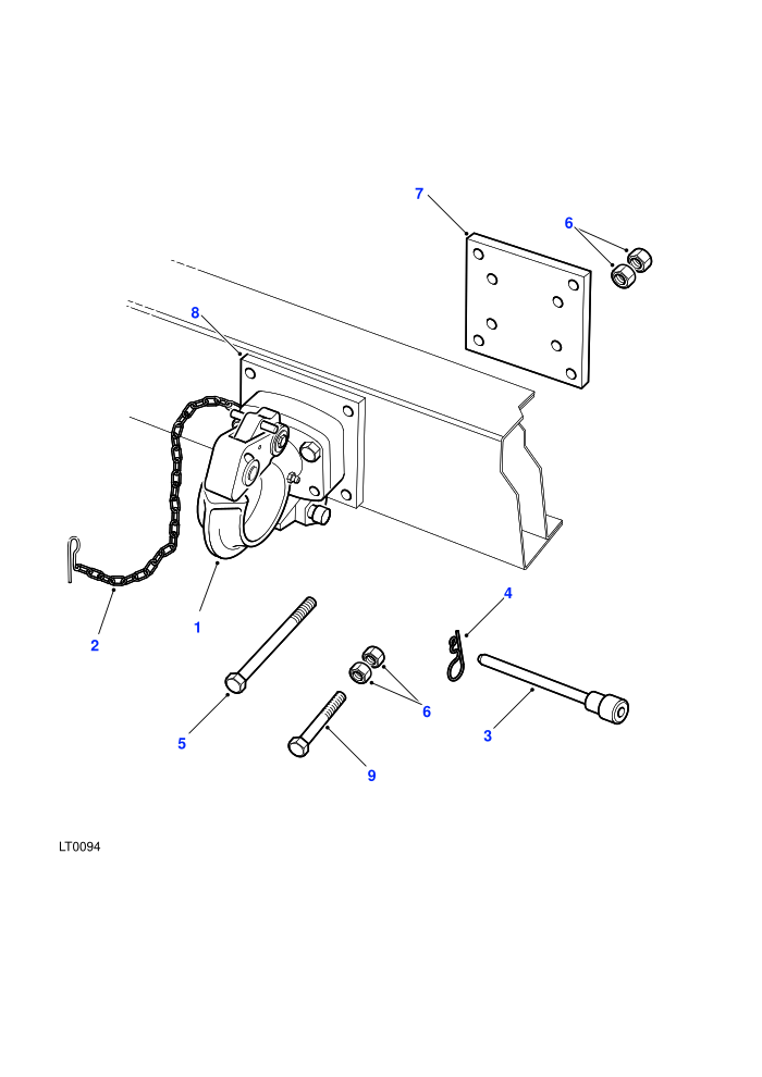 Towing Equipment-Towing Pintle-Rotating