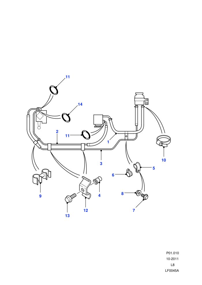 Power Steering Pipes (RHD)((V)FROM7A000001)