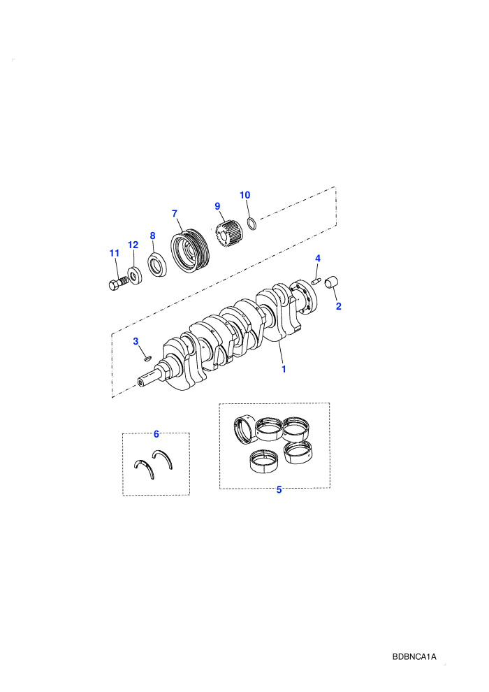 Crankshaft & Bearings (2.5L TDi)