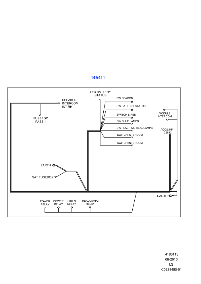 Electrical Wiring - Body And Rear (4050KG ECWVTA,With B6 Level Armouring)(Audio/Visual Indicators)((V)FROM9A000001)