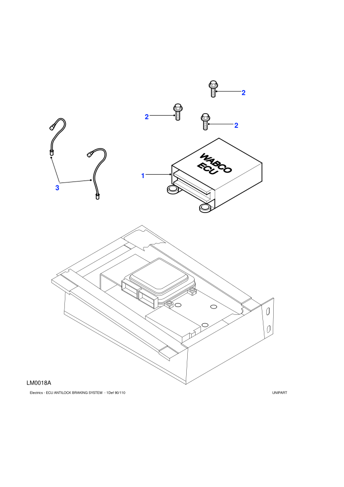 ECU-Anti-Lock Braking System (4 Wheel Anti-Lock Braking System)