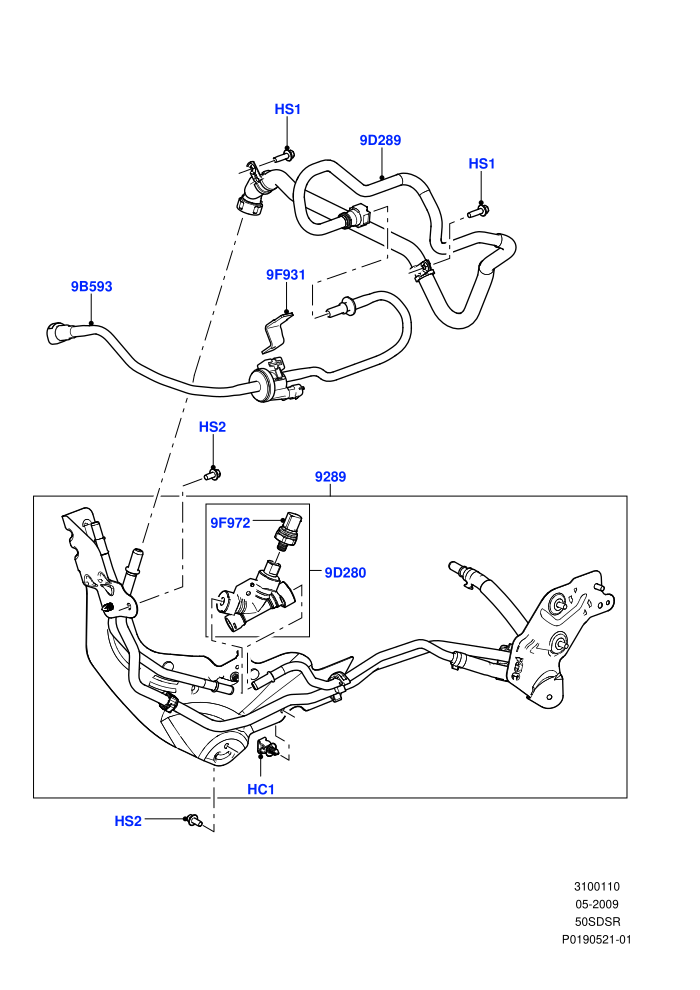 Fuel Lines (5.0L OHC SGDI SC V8 Petrol - AJ133)((V)FROMAA000001)