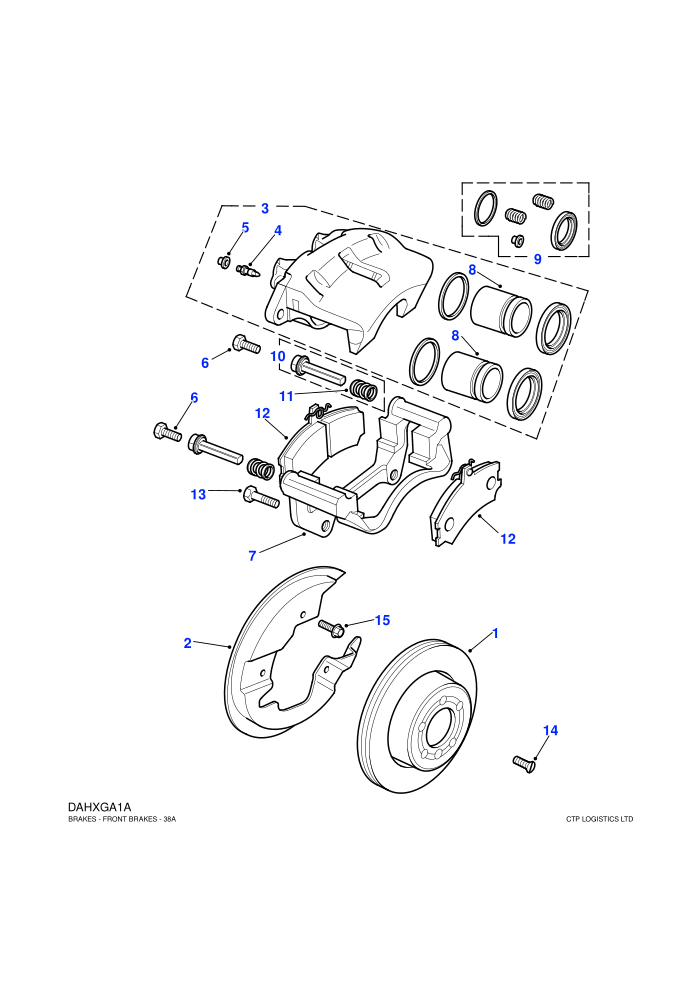Front Disc Brakes (Vented Fr Disc/Solid Rear Disc)