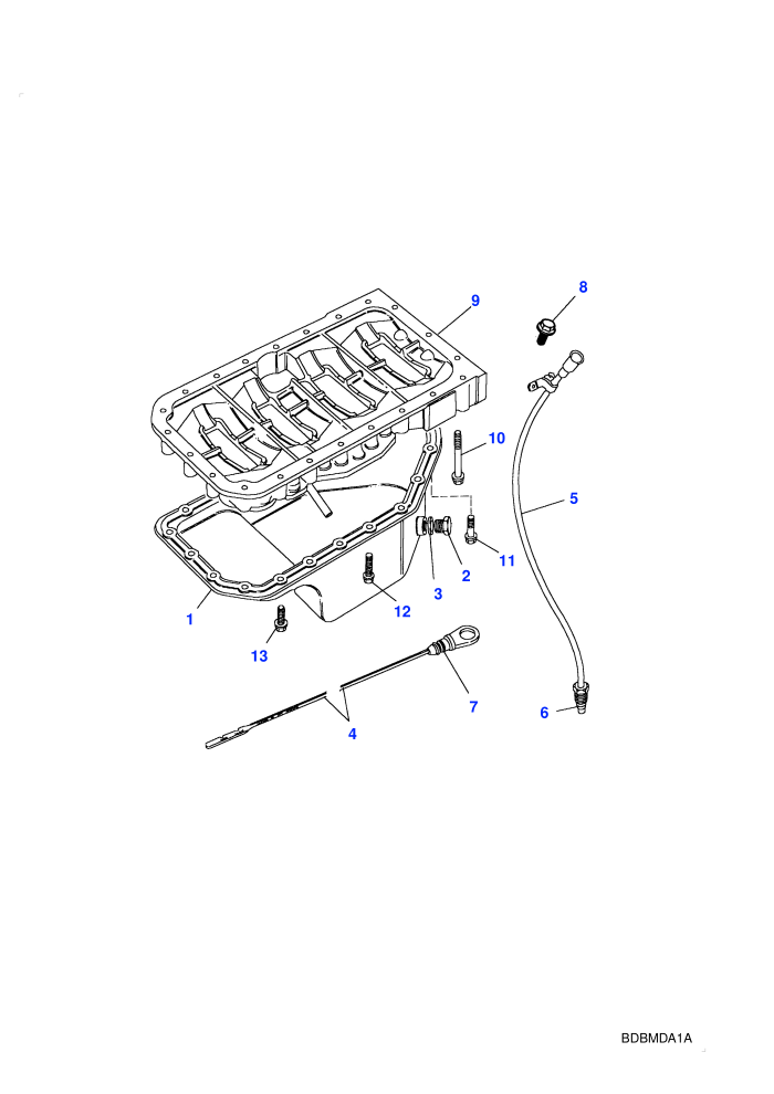 Sump/Ladder Frame (2.5L 200 Tdi,5 Speed Manual Transmission,Less Catalyst)