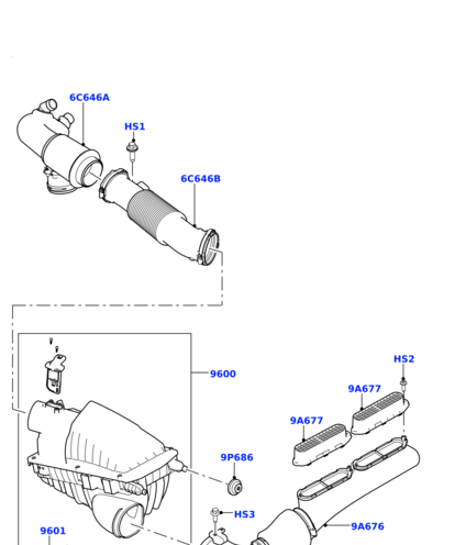 LR011593 COMLINE Фильтр воздушный 5,0/4,4D/3.0
