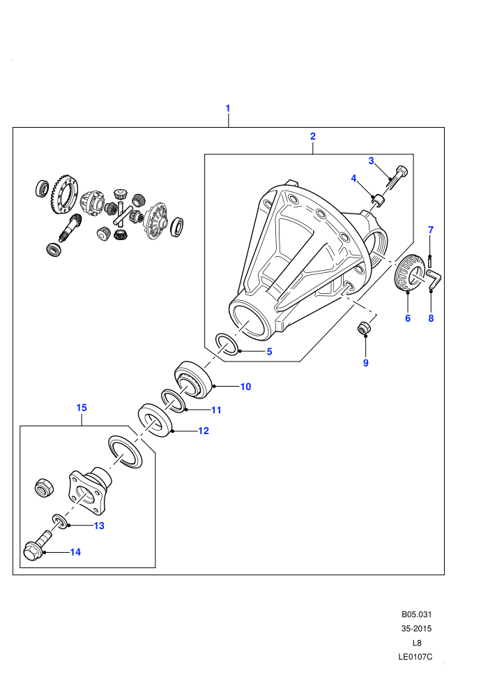 Differential Assembly (110&nbsp;Wheelbase,130&nbsp;Wheelbase)((V)FROM7A000001)