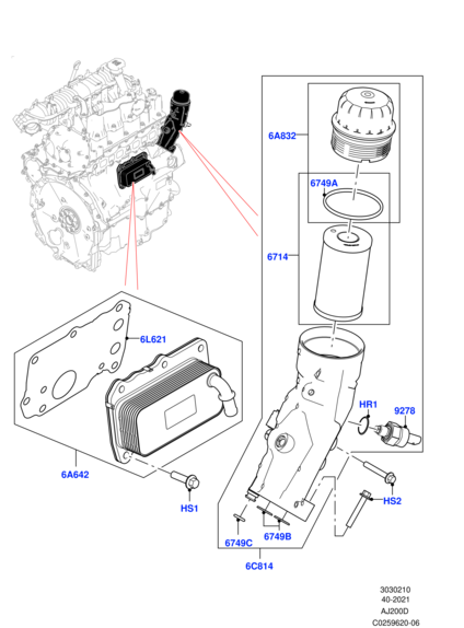LR135718 LAND ROVER Датчик температуры масла 2,0 л Aj200P/3,0 л AJ20P6/3,0 л AJ20D6