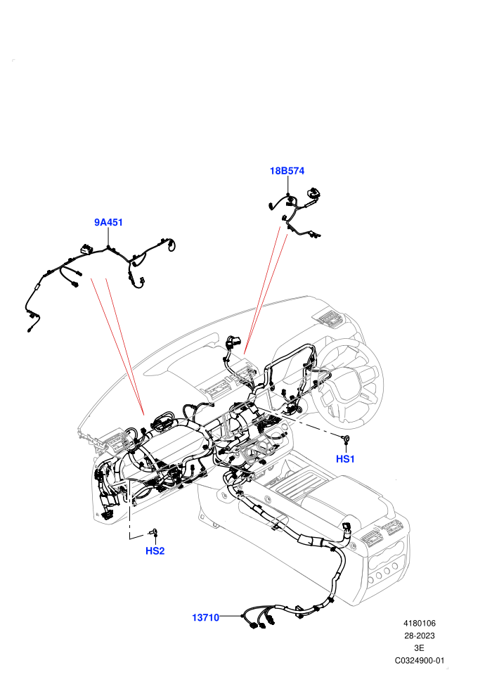 Facia Harness ((V)TOR2999999 (V)FROMR2000001)
