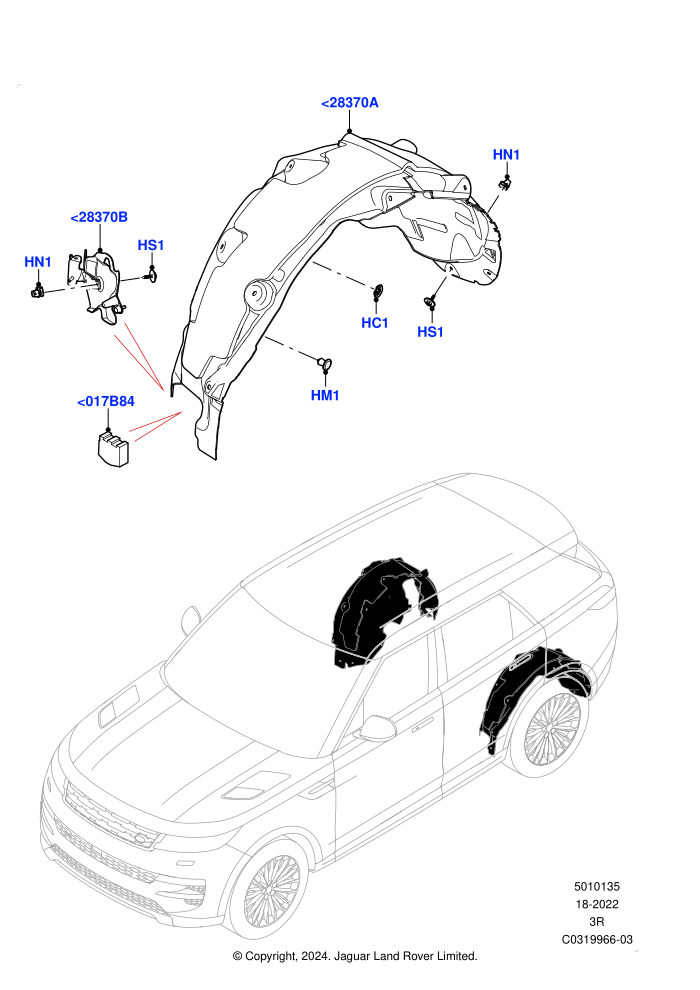 Side Panels - Inner (Wheelarch)