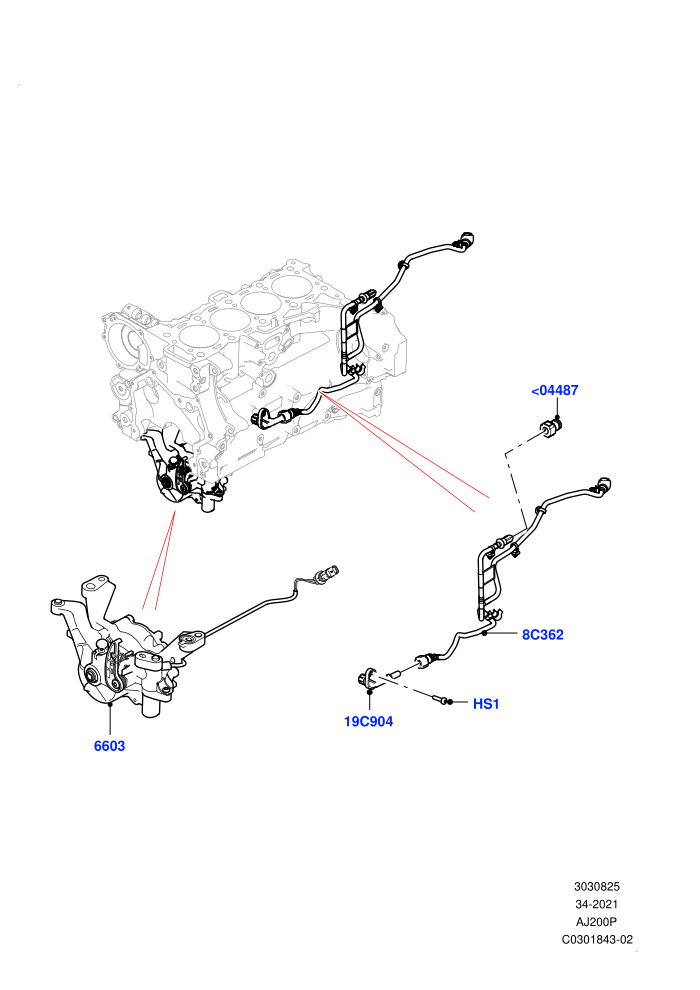 Vacuum Control And Air Injection (2.0L AJ200P Hi PHEV)(Nitra Plant Build)((V)FROML2000001)
