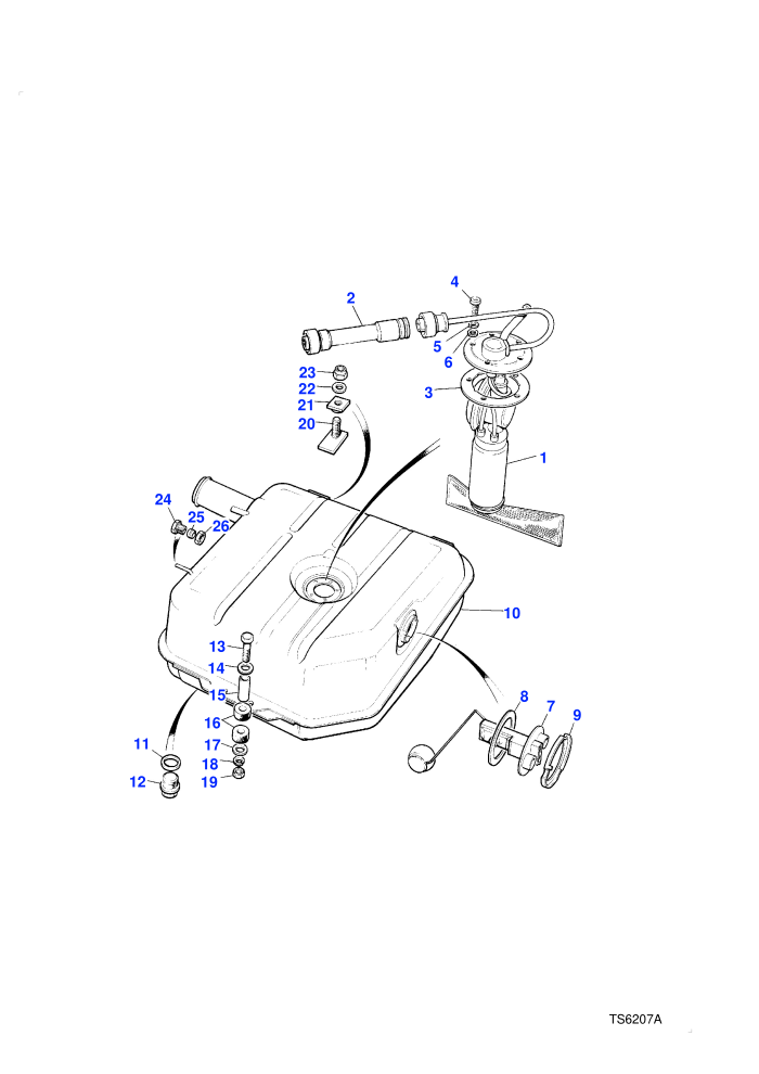 Fuel Tank Pump And Mountings (With Petrol Engines)((V)TOGA464553)