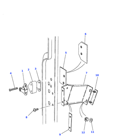 FQB500130 LAND ROVER Ответная часть замка двери DEF