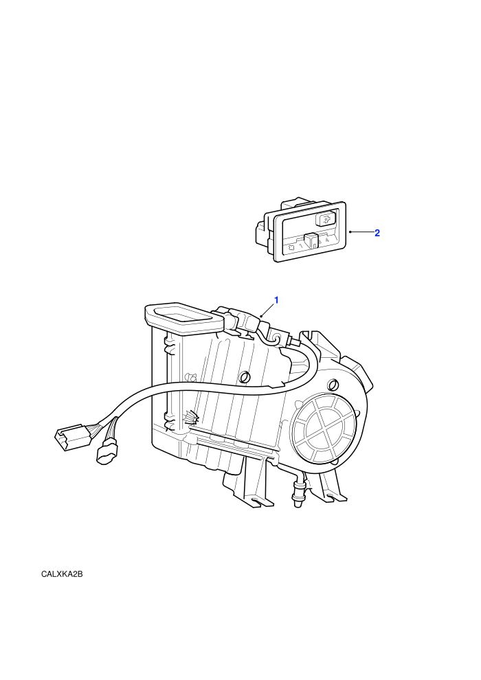 Control Assembly Rear (With Air Conditioning)