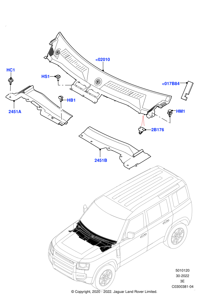 Cowl/Panel And Related Parts
