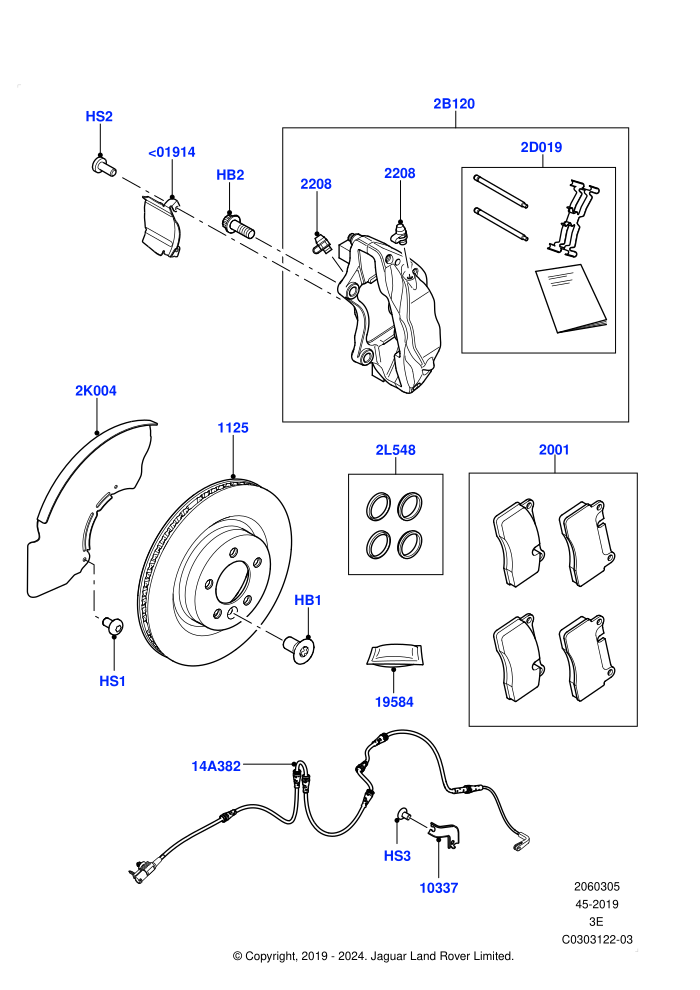 Front Brake Discs And Calipers (Disc And Caliper Size-Frt 19/RR 19)