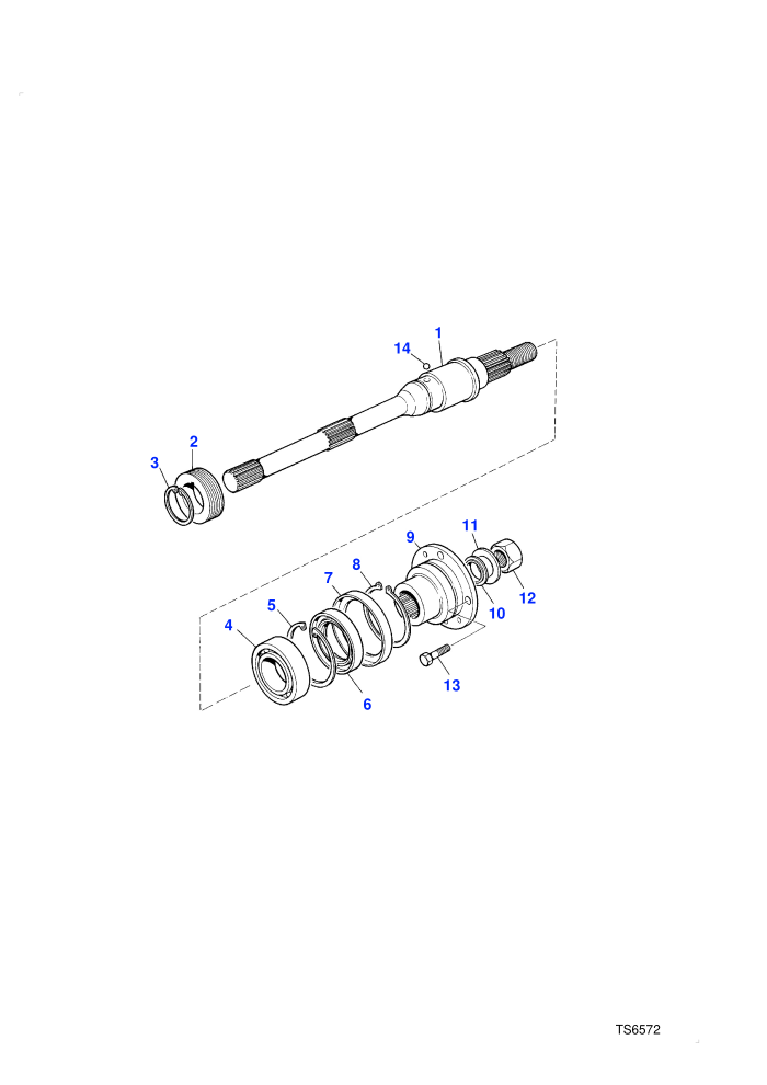 Rear Flange & Output Shaft