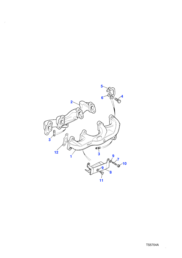 Exhaust Manifold-28D/29D (4 Speed Automatic Transmissions,5 Speed Manual Transmission,Less Catalyst)