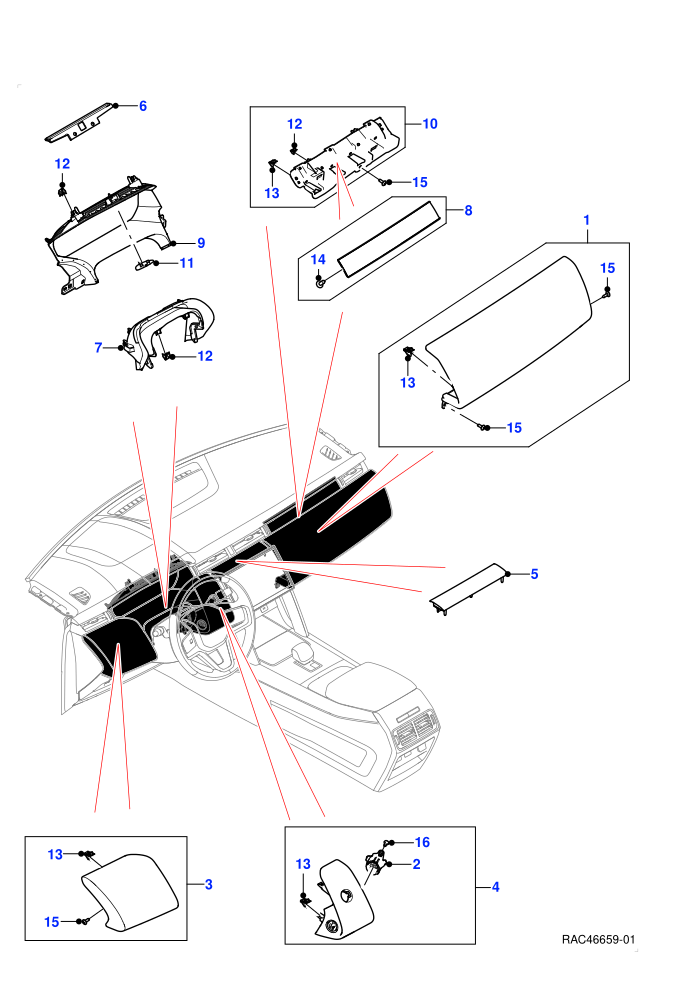 Instrument Panel (Itatiaia (Brazil))(Centre)((V)FROMRT000001)