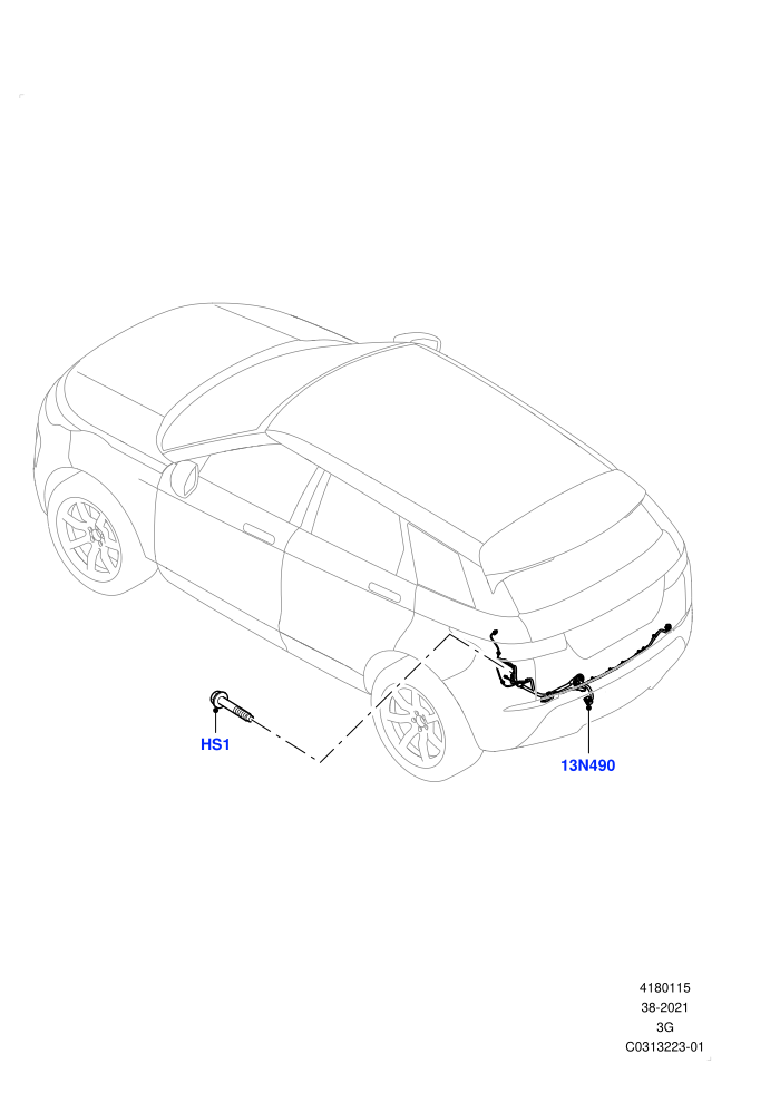 Electrical Wiring - Body And Rear (Itatiaia (Brazil),Tow Hitch Elec Deployable Swan Neck,Tow Hitch Man Detachable Swan Neck,Tow Hitch Receiver 12 Pin Elec,Tow Hitch Receiver NAS)(Towing)