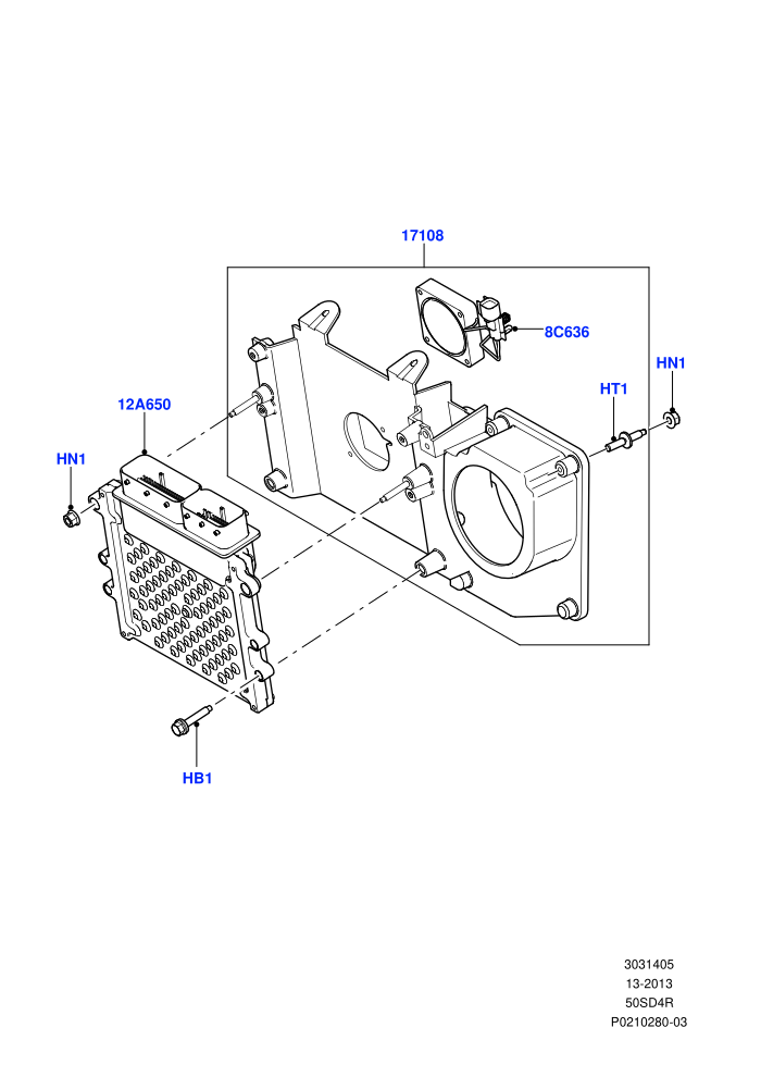 Engine Modules And Sensors (5.0L OHC SGDI NA V8 Petrol - AJ133)((V)FROMAA000001)