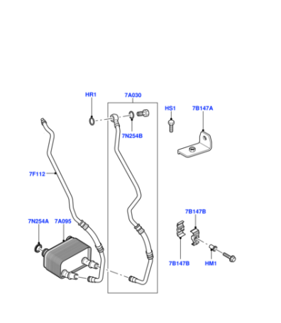 PFD000020 MAHLE Радиатор АКПП NRR M62