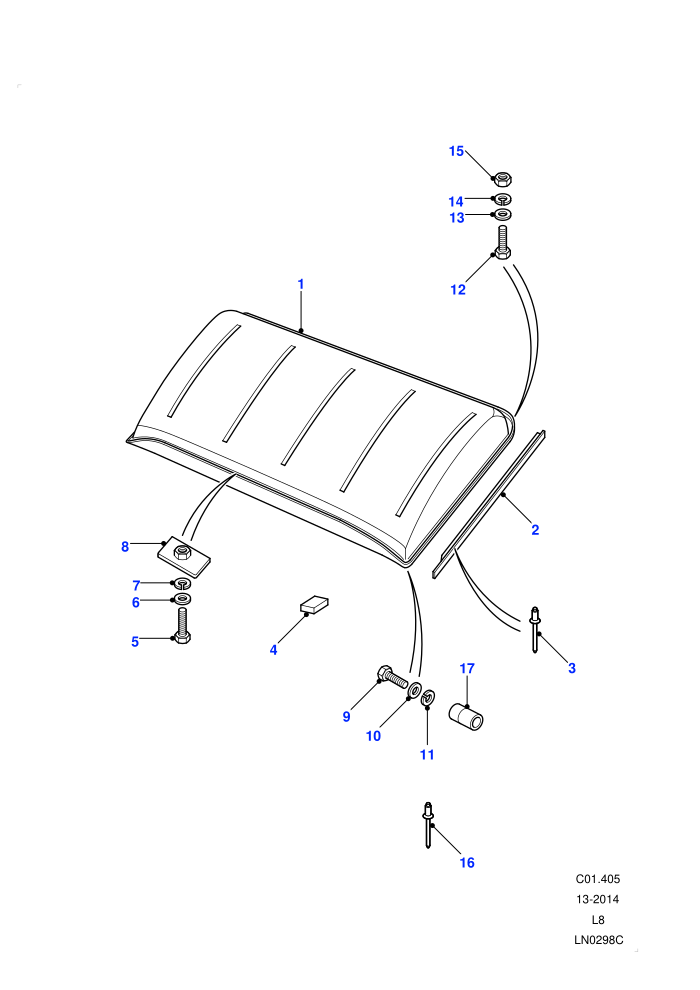 Roof Assembly (Chassis Cab,High Capacity Pick Up,Pick Up)((V)FROM7A000001)