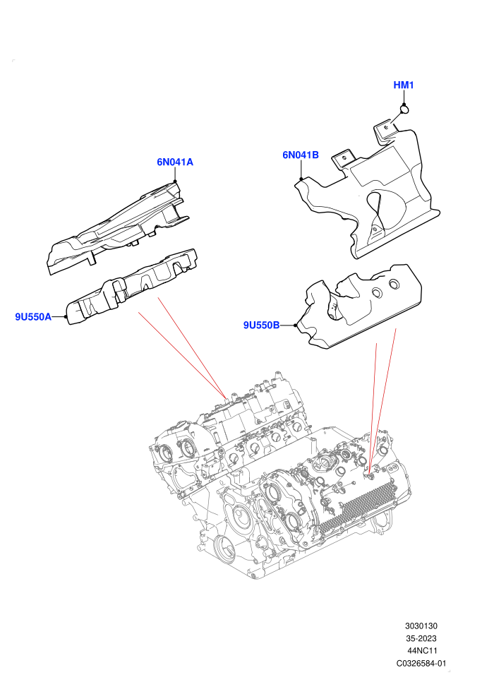 Engine Insulators (4.4L V8 Turbo Petrol(NC11))((V)FROMRA000001)