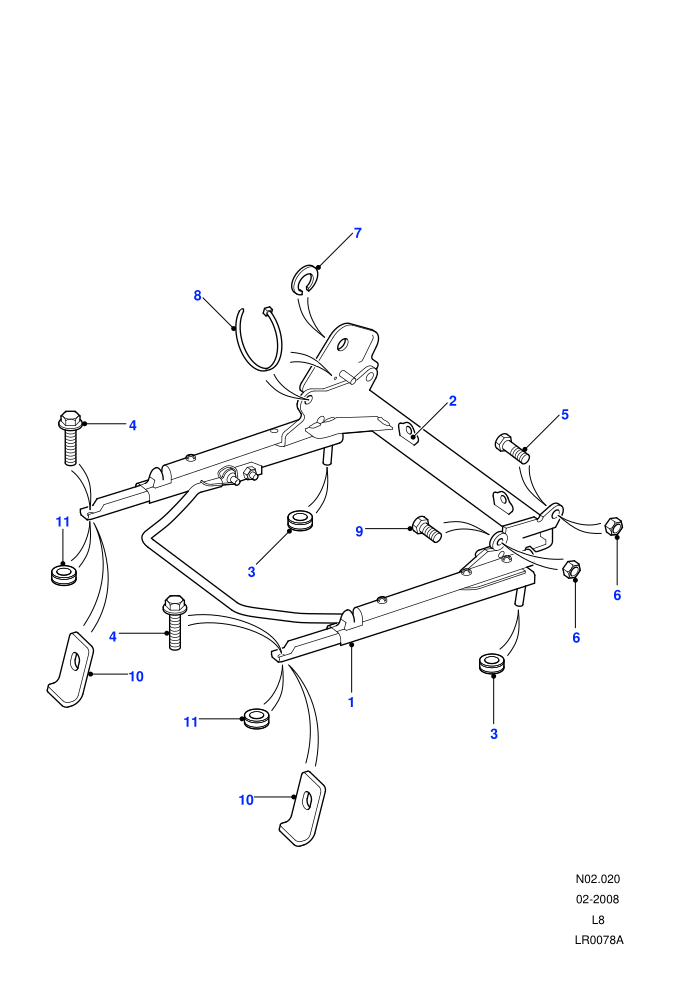 Front Seat Base ((V)FROM7A000001)